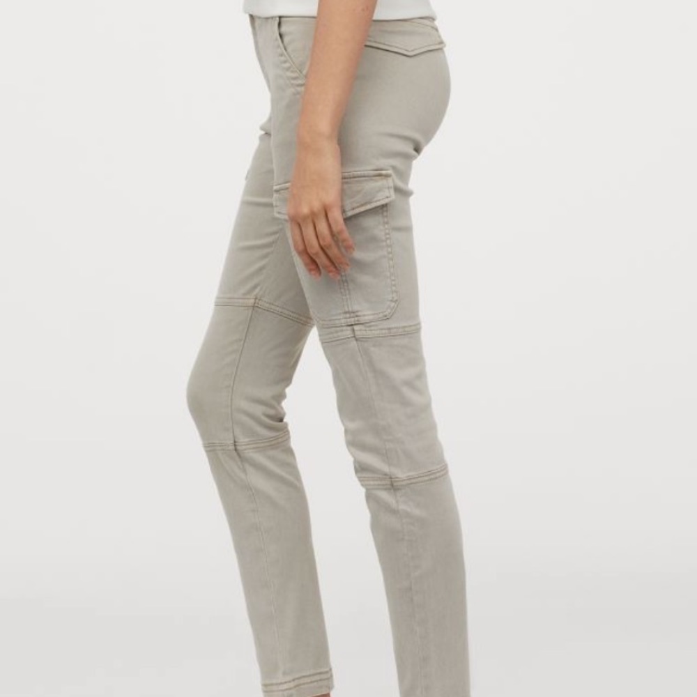 NWT H&M Cargo Khaki Skinny Pants